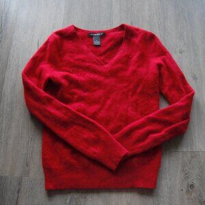 Vintage Avellini 100% Cashmere Red Womens Sweater Size S